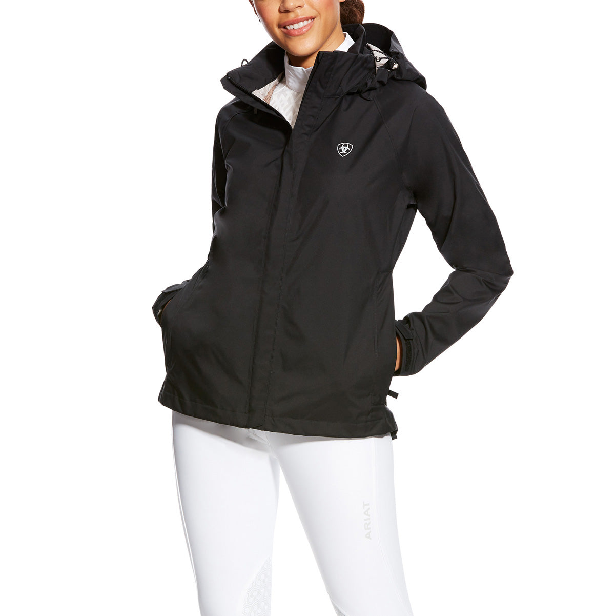 Eddie Bauer Jackets: Women's Waterproof EB551 BLK Black Rain Jacket