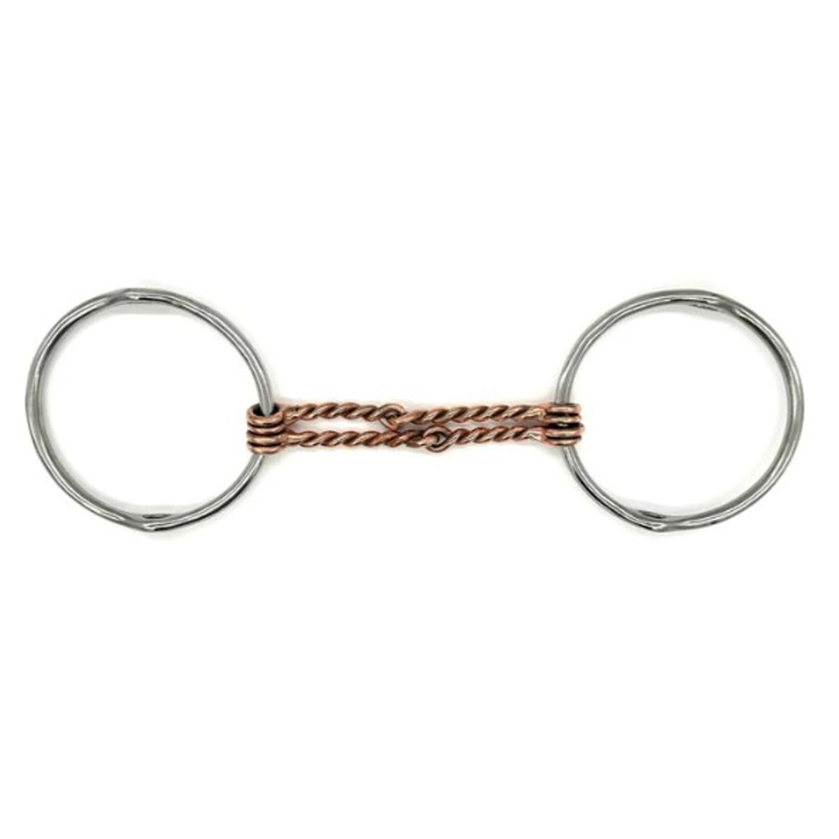 AJR Large Ring Copper Double Twisted Wire Balding Gag Bit