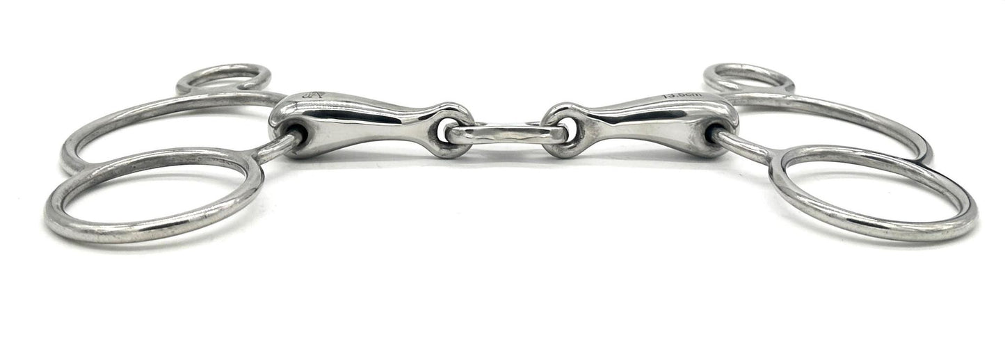 Jake Adams Hollow Mouth French Link 2 Ring Bit