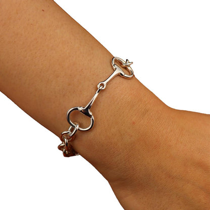 Loriece Snaffle Bit Horse Chain Bracelet