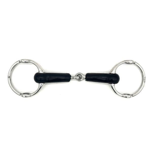 Jake Adams Rubber Single Jointed Fixed Gag Bit