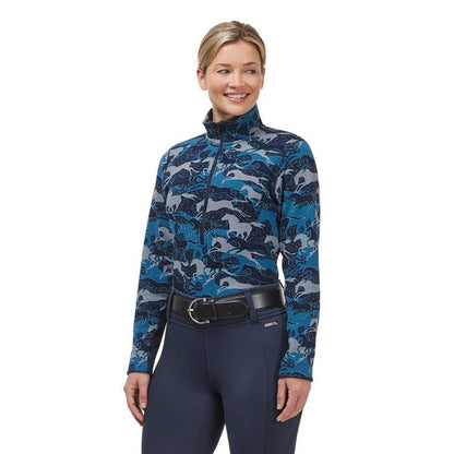 Kerrits Women's Plush Printed Half Zip Fleece