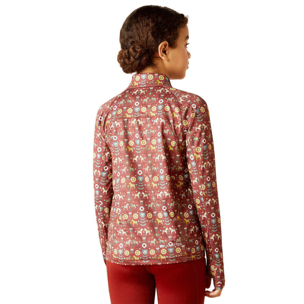 Ariat Youth Lowell 2.0 1/4 Zip Baselayer Print - Sale