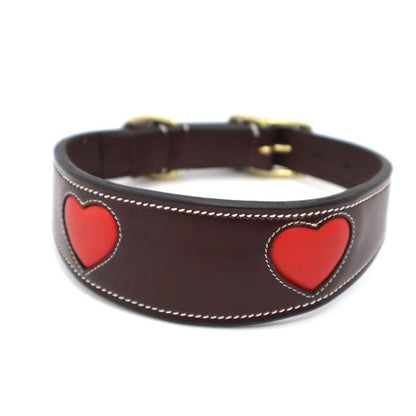 KL Select Red Heart Dog Collar