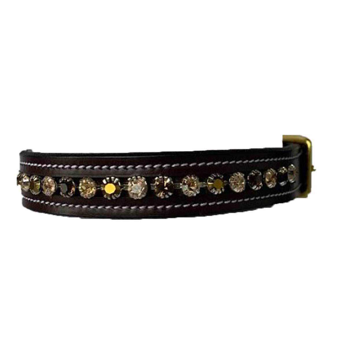 KL Select Peaches & Cream Crystal Dog Collar