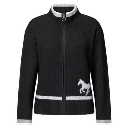 Kerrits Full Zip Varsity Horse Sweater