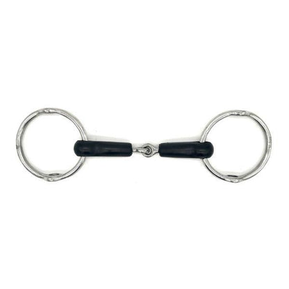 Jake Adams Rubber Single Joint Loose Ring Gag Bit