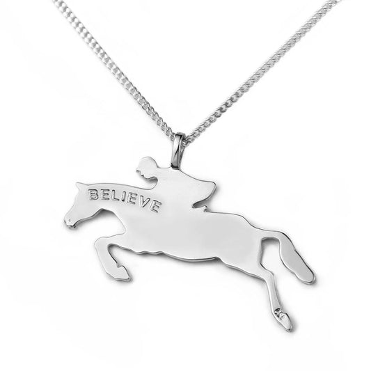 Loriece Believe & Achieve Hunter Jumper Necklace