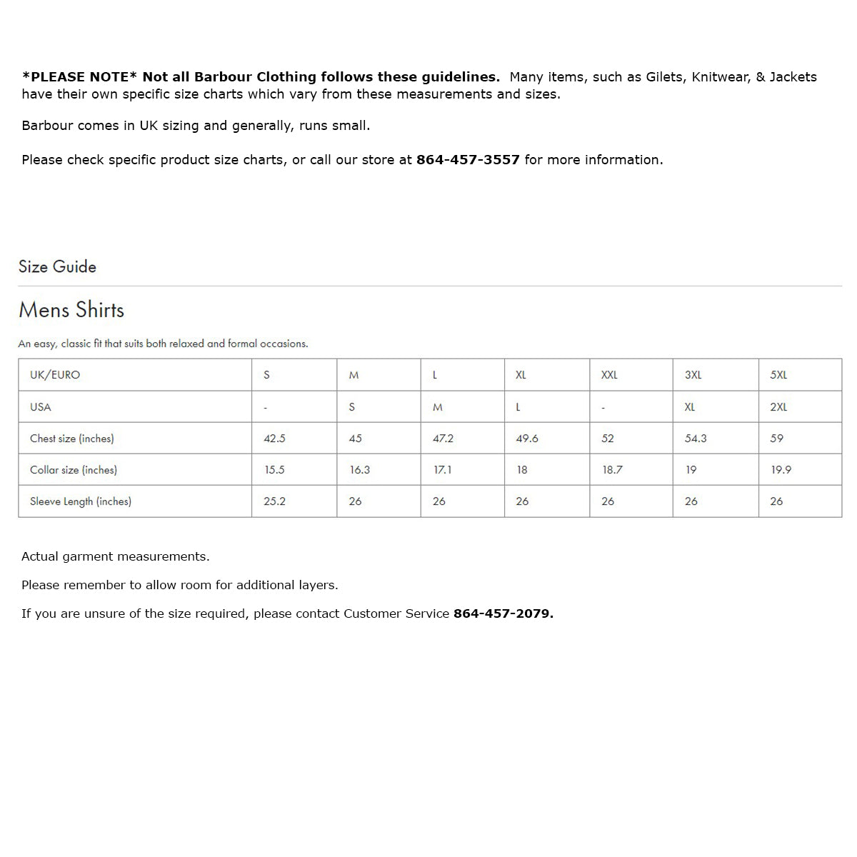 Barbour beaufort outlet size guide