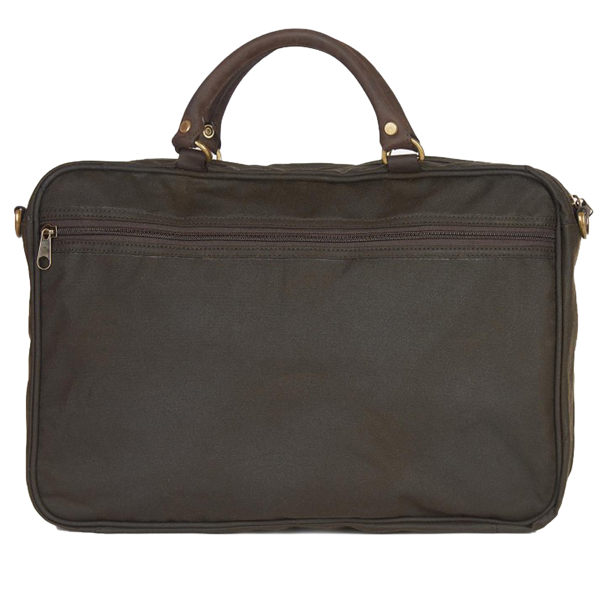 Barbour wax online leather briefcase