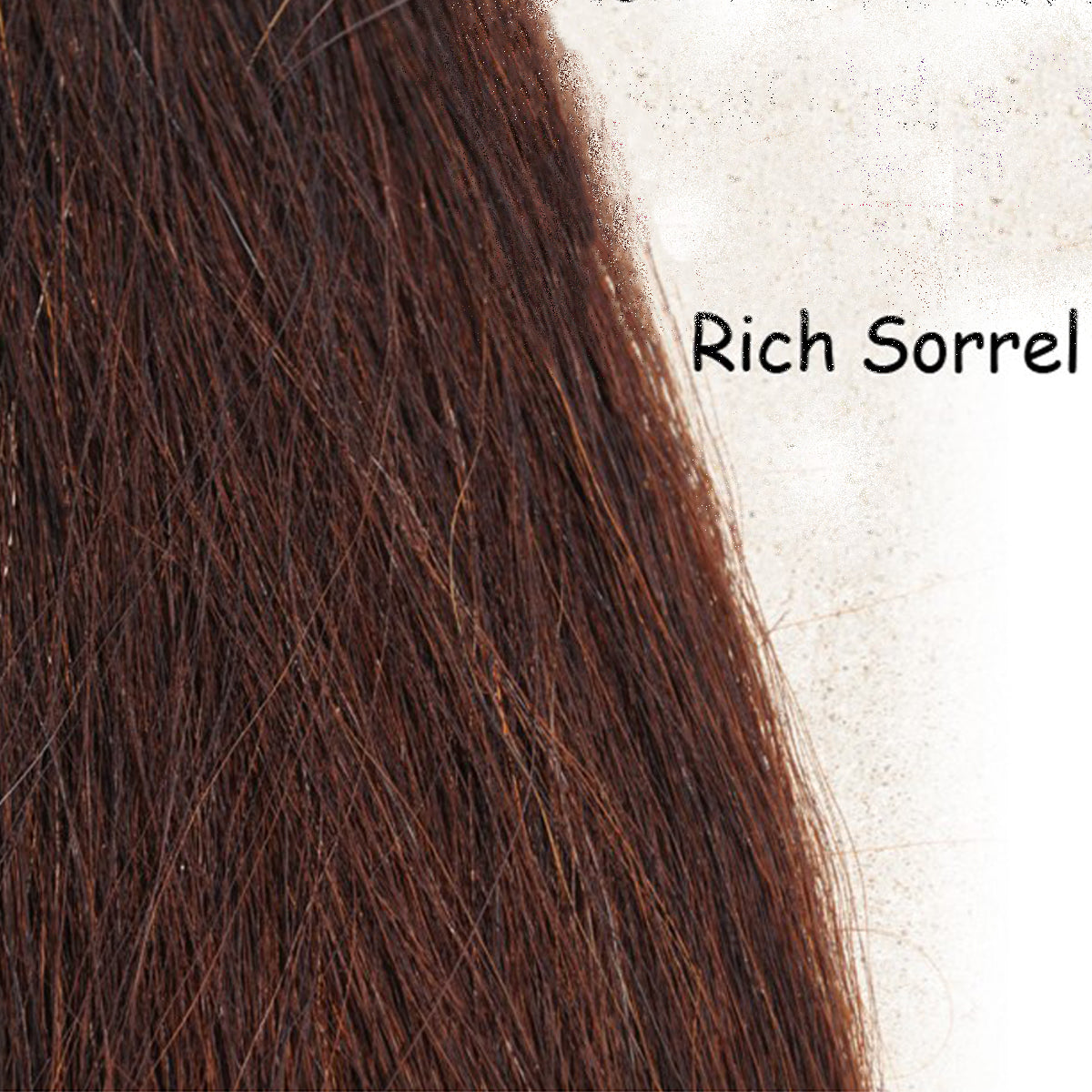 36" - 1lb. 100% Genuine Horse Hair Medium Sorrel Show Tail