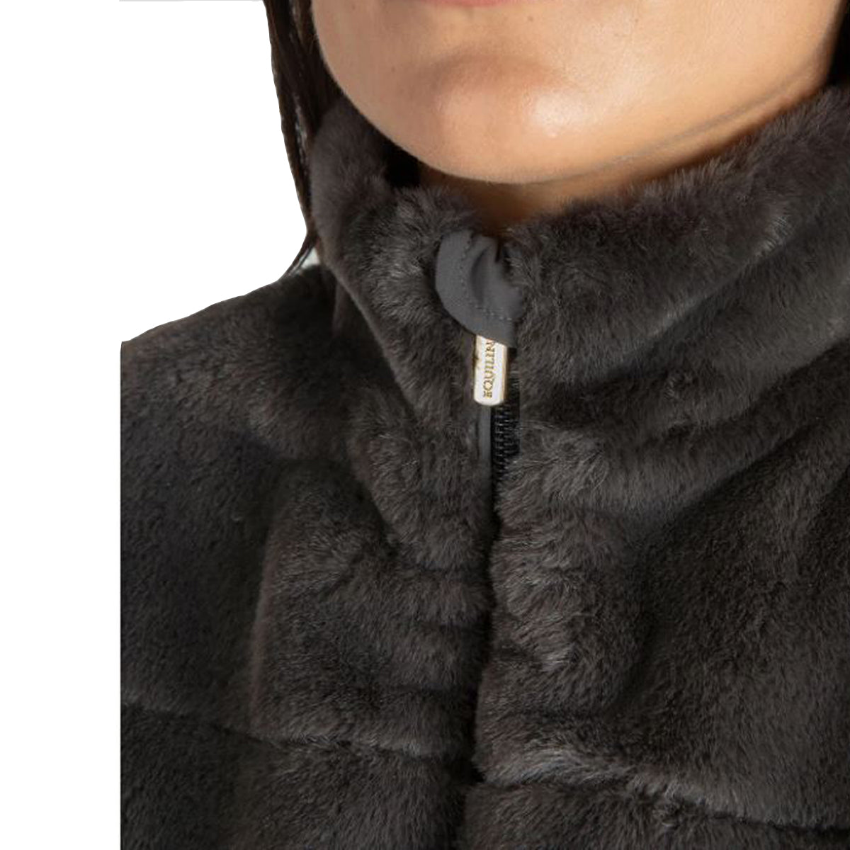  Save The Duck Women's Fury Reversible Faux Fur Hooded