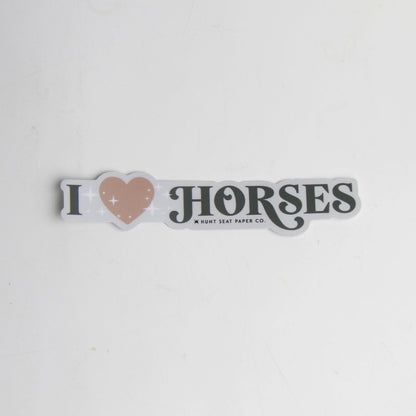 I Love Horses Sticker