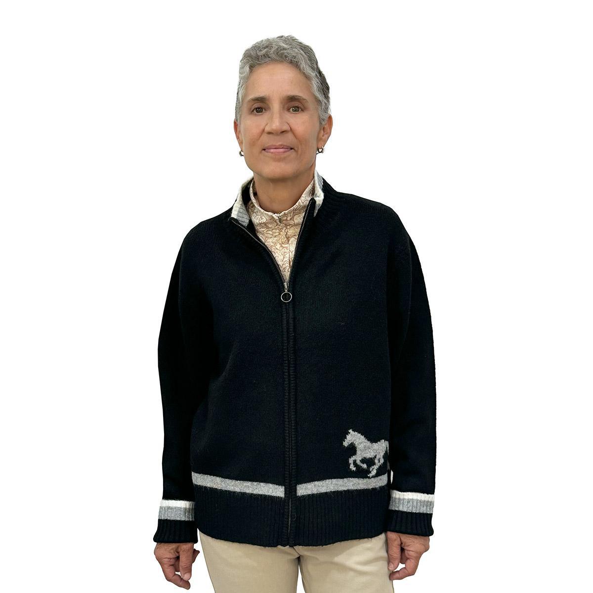 Kerrits Full Zip Varsity Horse Sweater