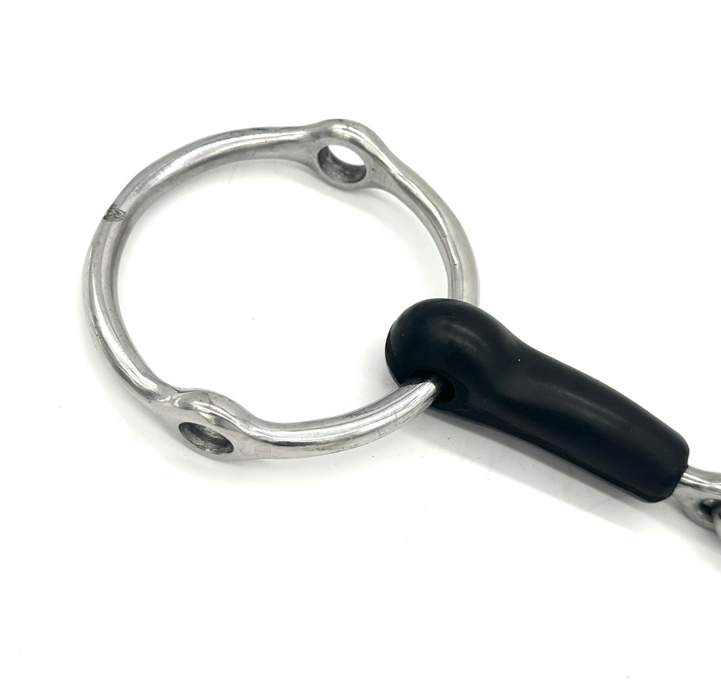 Jake Adams Rubber Single Joint Loose Ring Gag Bit