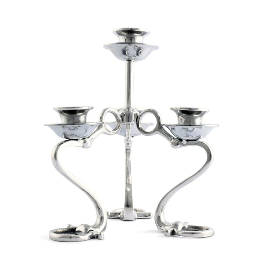 Arthur Court Equestrian Bit Four Light Candlestick