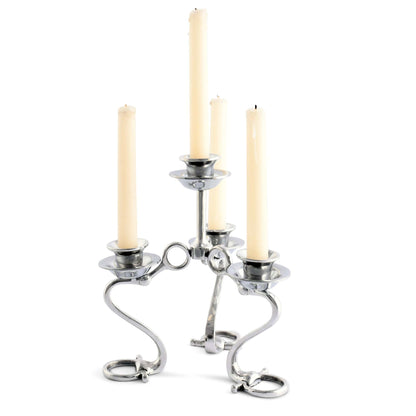 Arthur Court Equestrian Bit Four Light Candlestick