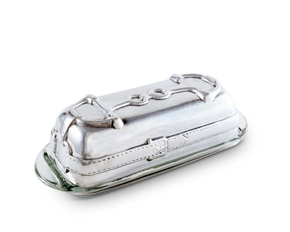 Arthur Court Equestrian Butter Dish