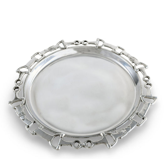 Arthur Court Equestrian Round Tray 12