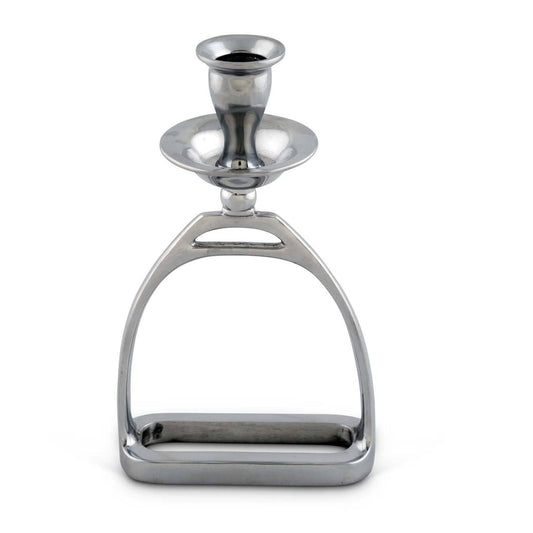 Arthur Court Equestrian Stirrup Candlestick