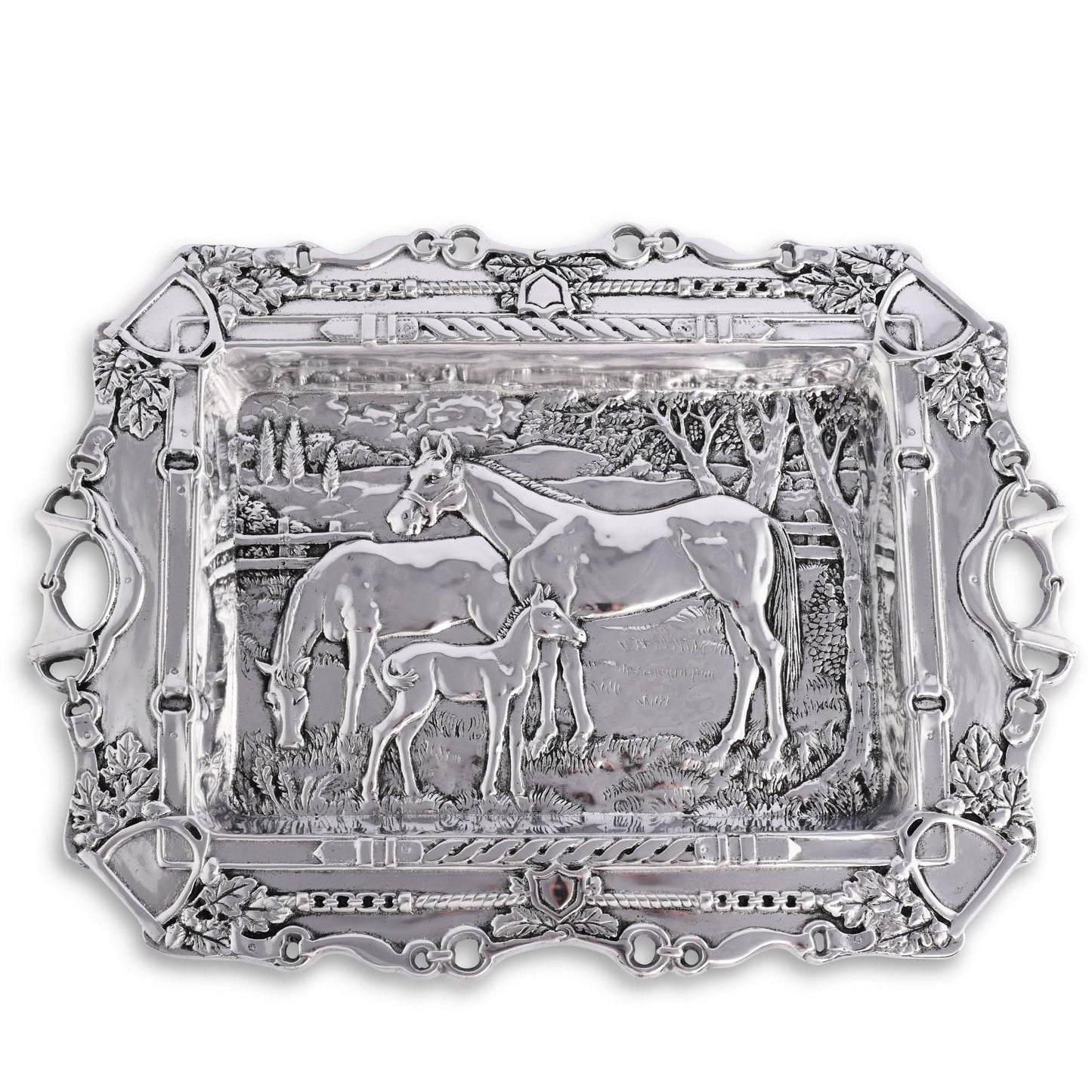 Arthur Court Grazing Horses Parlor Tray