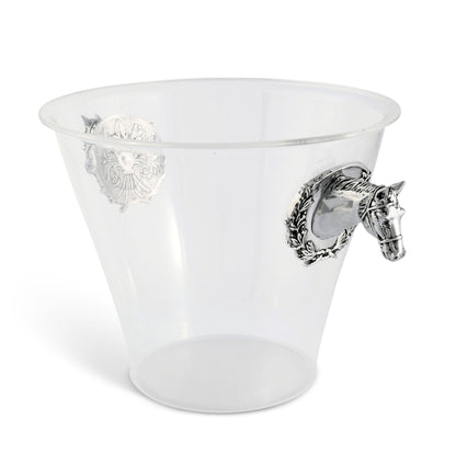 Arthur Court Horse Head Handle Acrylic Ice Bucket