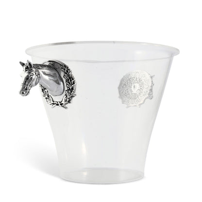 Arthur Court Horse Head Handle Acrylic Ice Bucket