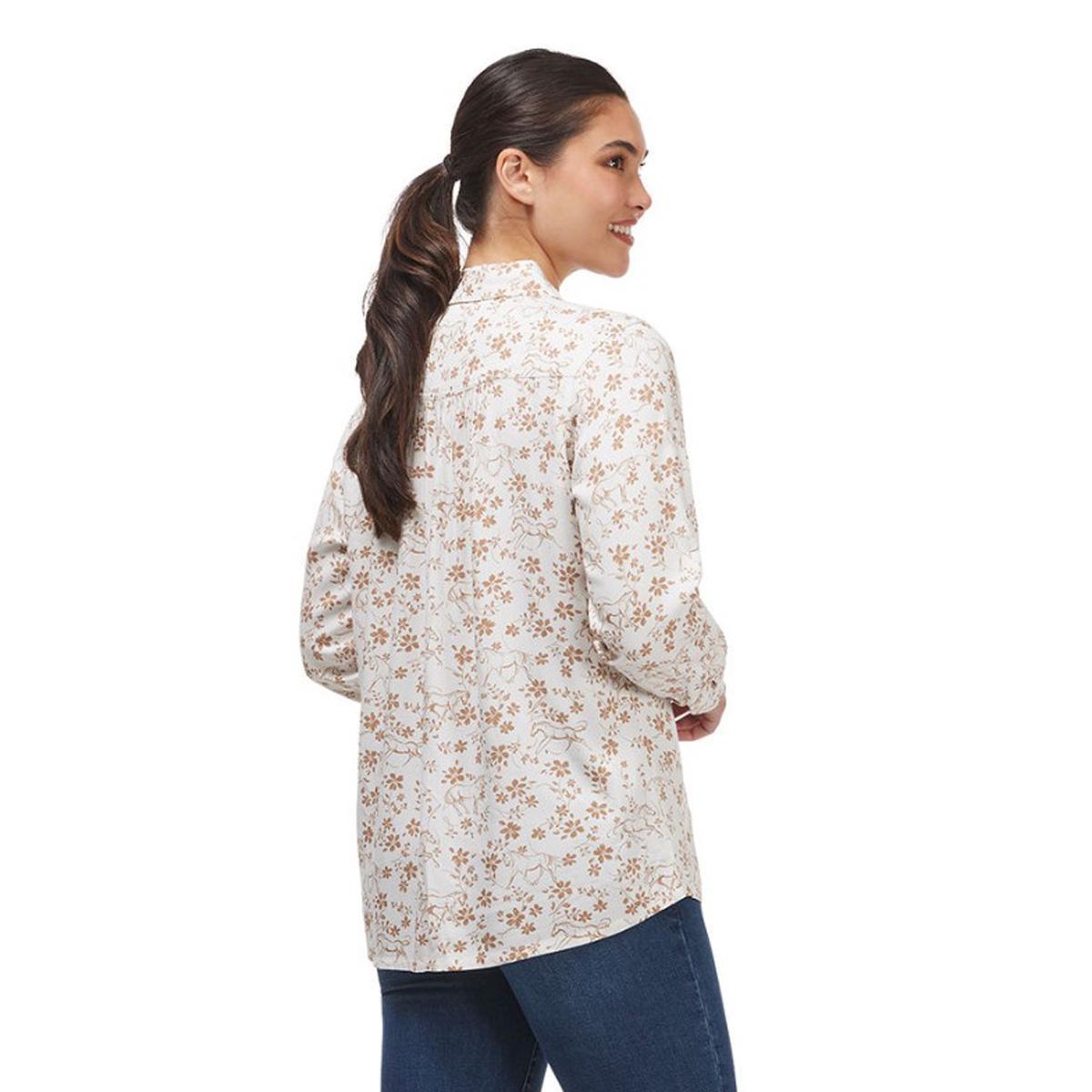 Kerrits Women's Horse Floral Button Up Shirt