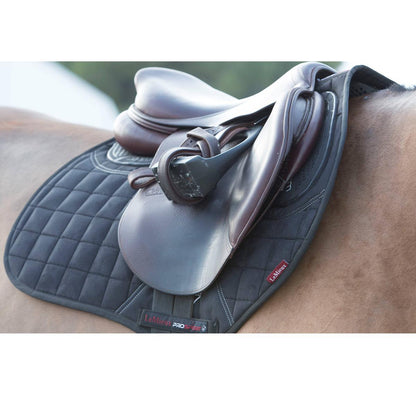 LeMieux X-Grip Twin Sided EuroJump Square Black Saddle Pad