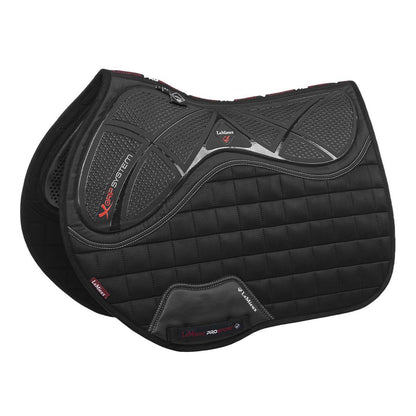 LeMieux X-Grip Twin Sided EuroJump Square Black Saddle Pad