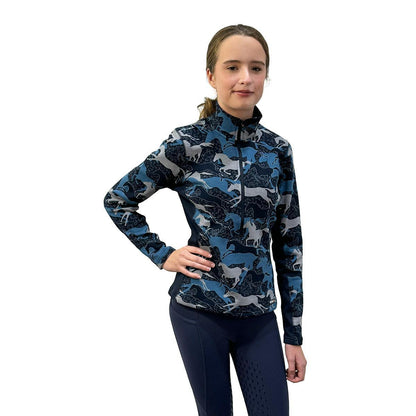 Kerrits Women's Plush Printed Half Zip Fleece