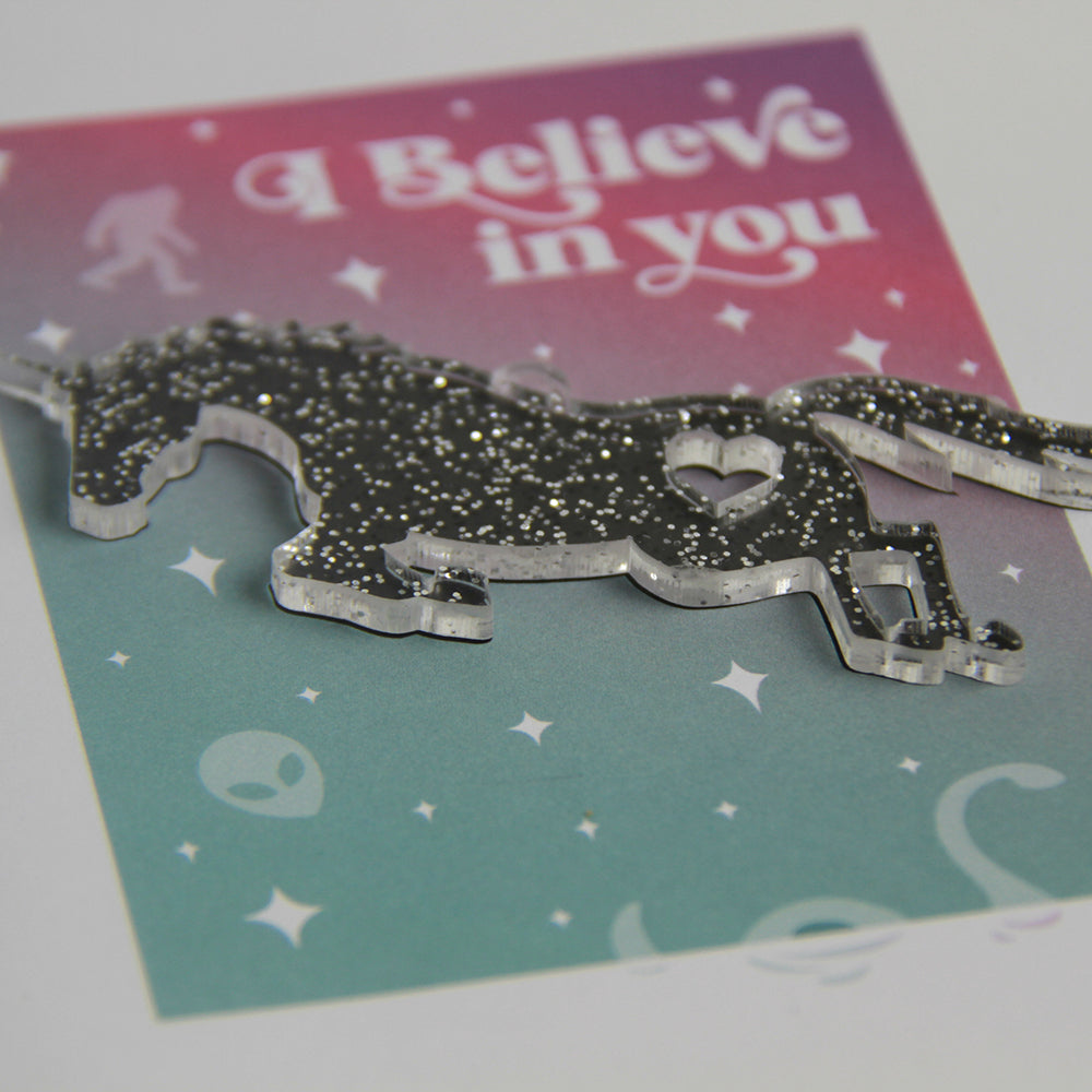 I Believe Charm Card