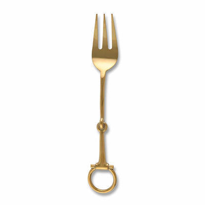 Vagabond House Bit Serving Fork - Stainless Steel Shiny Gold