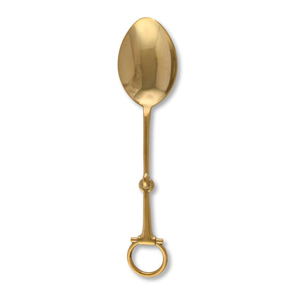 Vagabond House Bit Serving Spoon - Stainless Steel Shiny Gold