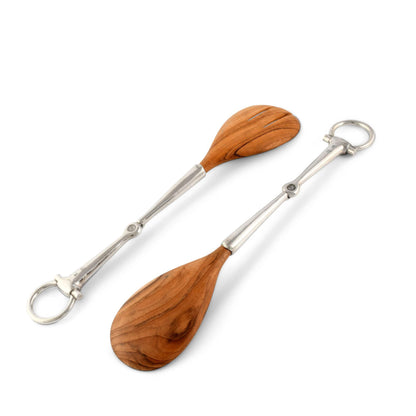 Vagabond House Bit Wood Salad Server Set