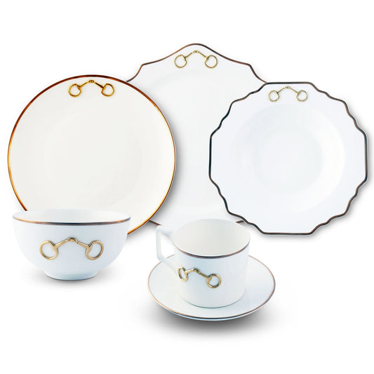 Vagabond House  Bone China Gold Bit Dinnerware