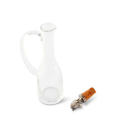 Vagabond House Cruet Bottle with Horse Head Cork Stopper