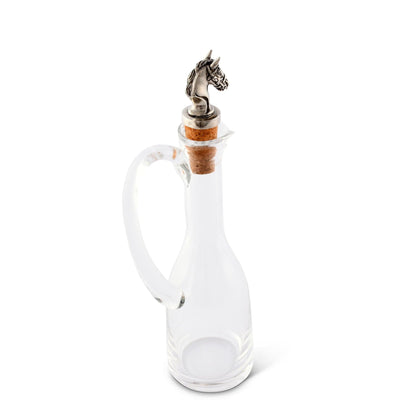 Vagabond House Cruet Bottle with Horse Head Cork Stopper