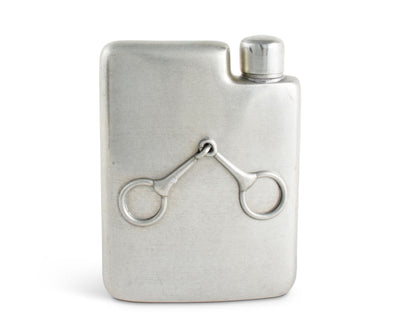 Vagabond House Equestrian Pewter Flask