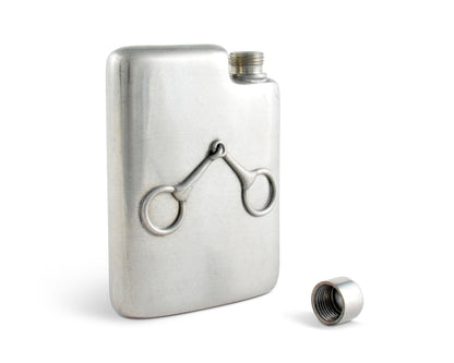 Vagabond House Equestrian Pewter Flask