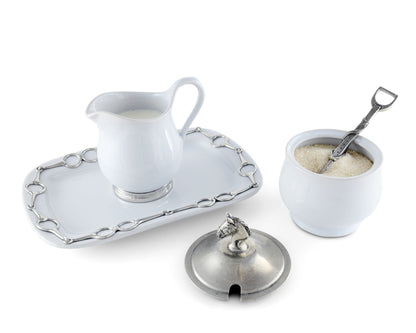 Vagabond House Equestrian Sugar and Creamer Set