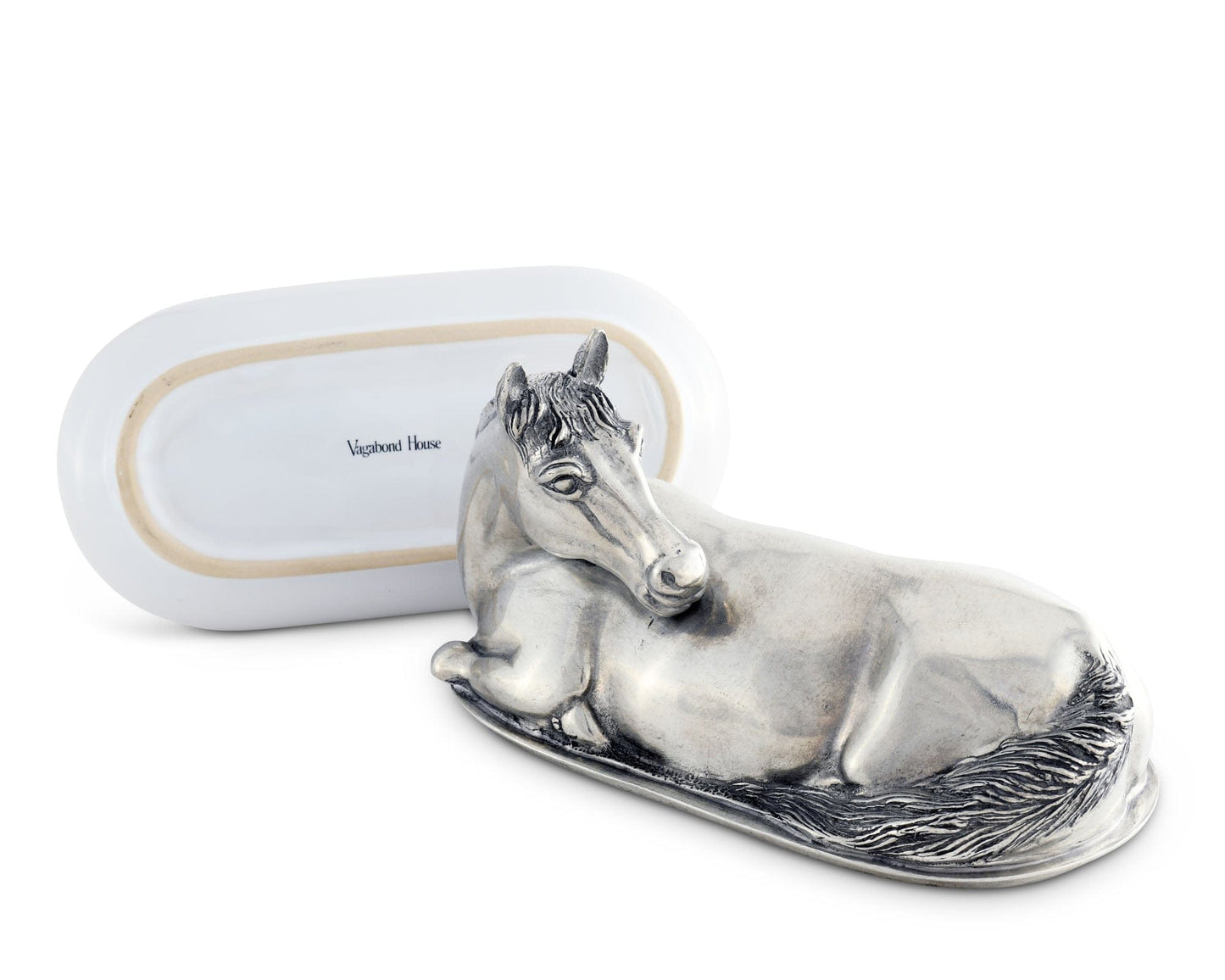 Vagabond House Horse Butter Dish