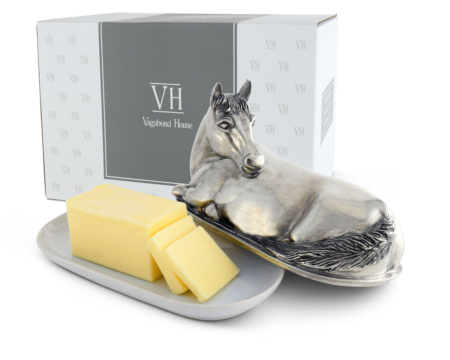 Vagabond House Horse Butter Dish