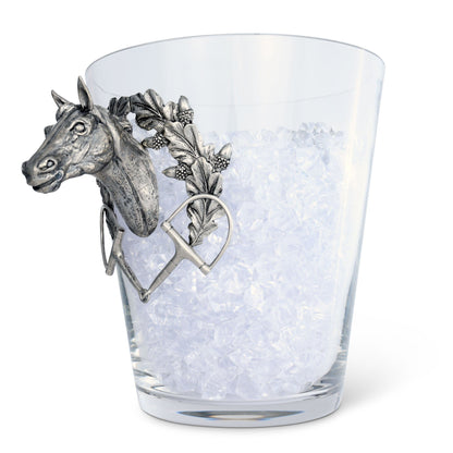 Vagabond House Horse Head Glass Ice Bucket