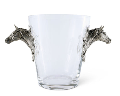 Vagabond House Horse Head Glass Ice Bucket