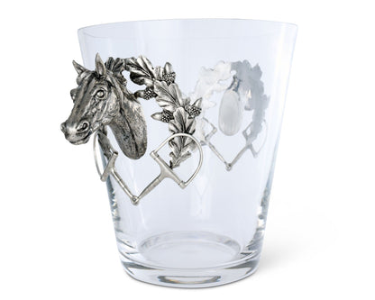 Vagabond House Horse Head Glass Ice Bucket