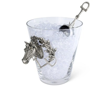 Vagabond House Horse Head Glass Ice Bucket