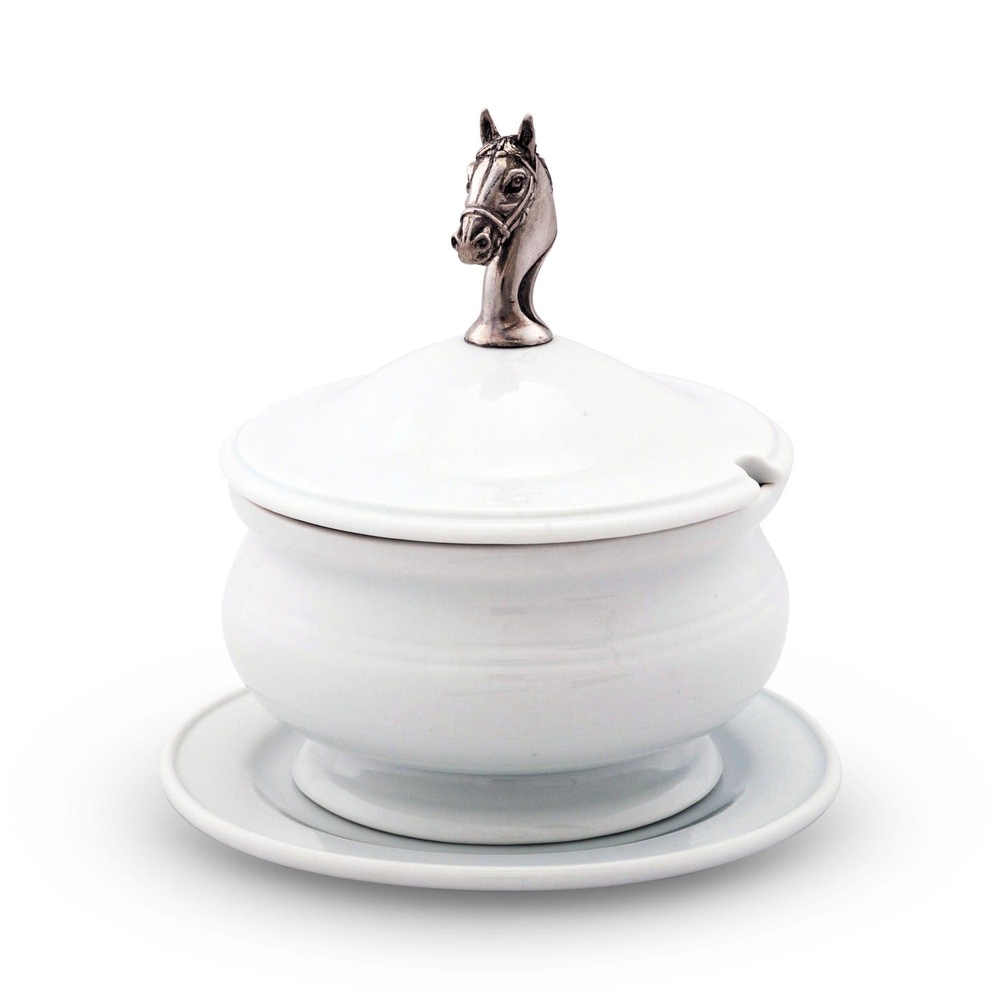 Vagabond House Horse Head Porcelain Lidded Bowl