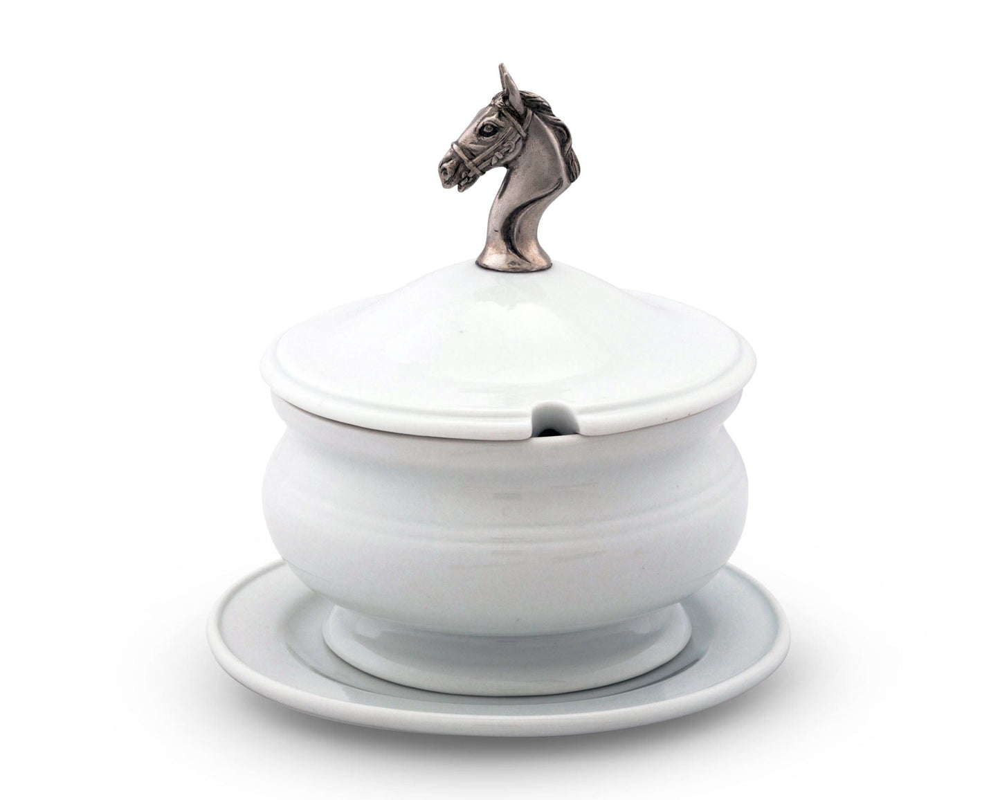 Vagabond House Horse Head Porcelain Lidded Bowl