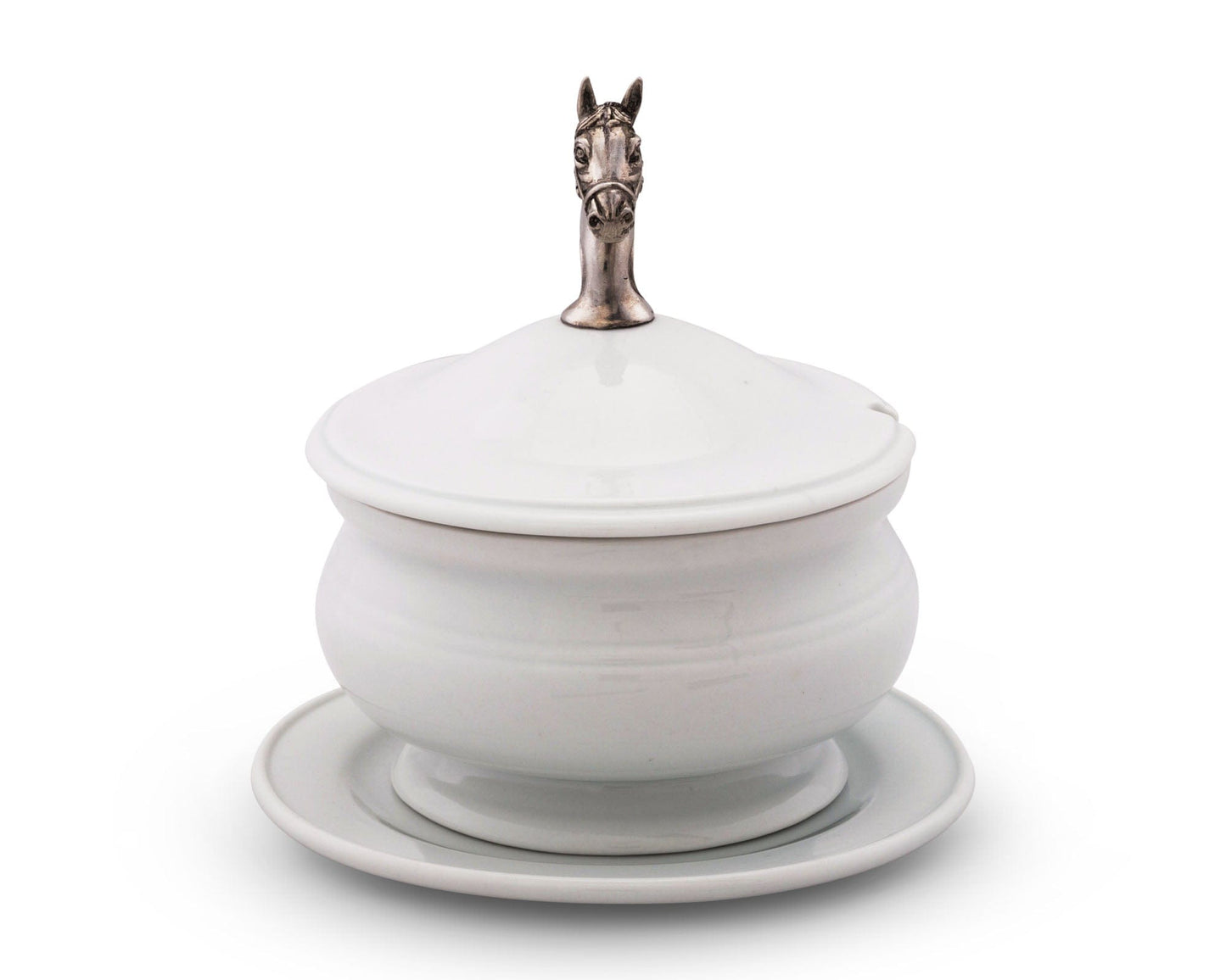 Vagabond House Horse Head Porcelain Lidded Bowl